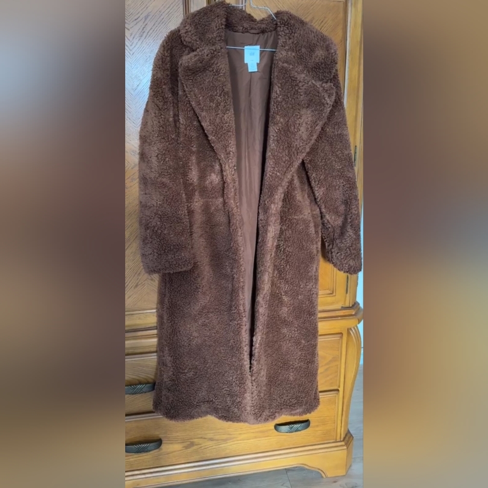 H&M Chocolate Teddy Jacket